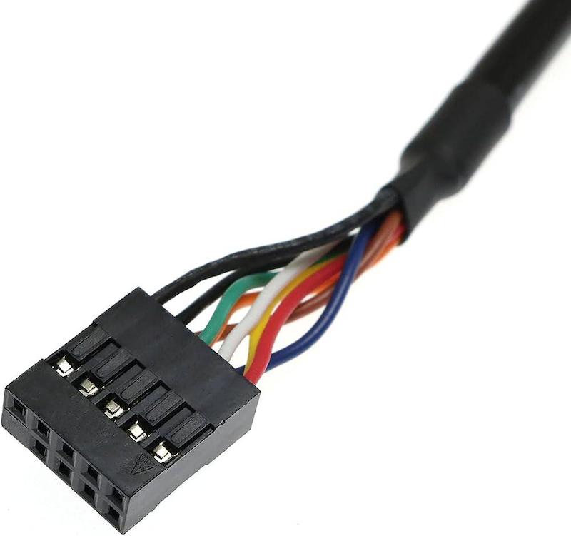 کابل رابط داخلی USB 2.0 مادربرد ۹ پین مادگی به ۹ پین مادگی