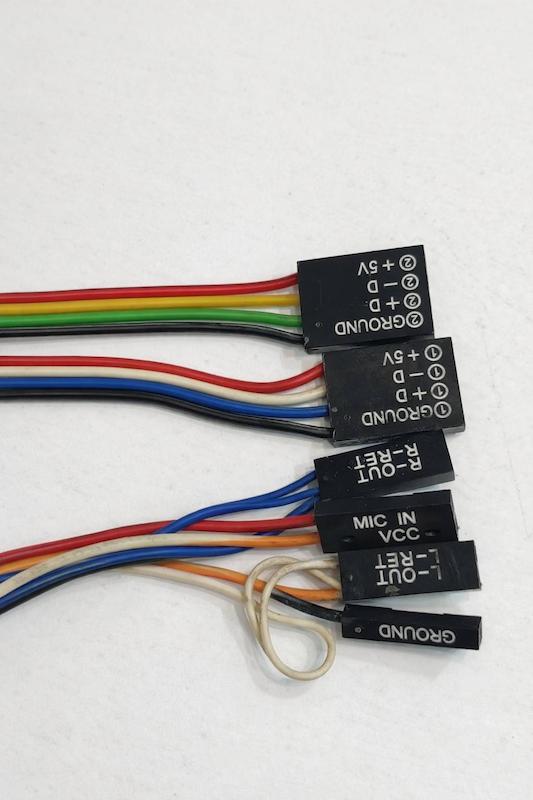 پک کامل سیم پنل جلوی کیس (USB + Audio) اورجینال