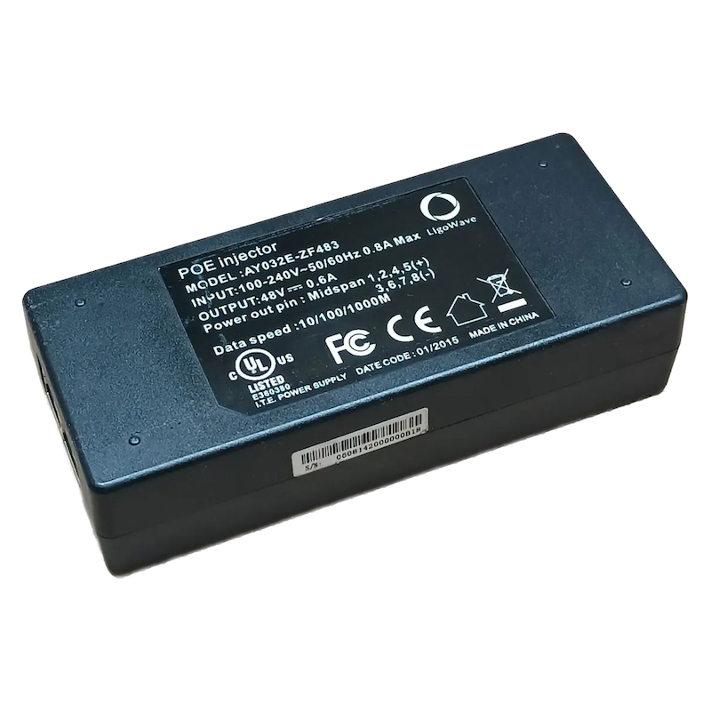 آداپتور POE لیگوویو Ligowave مدل AY032E-ZF483 ظرفیت 48V 0.6A