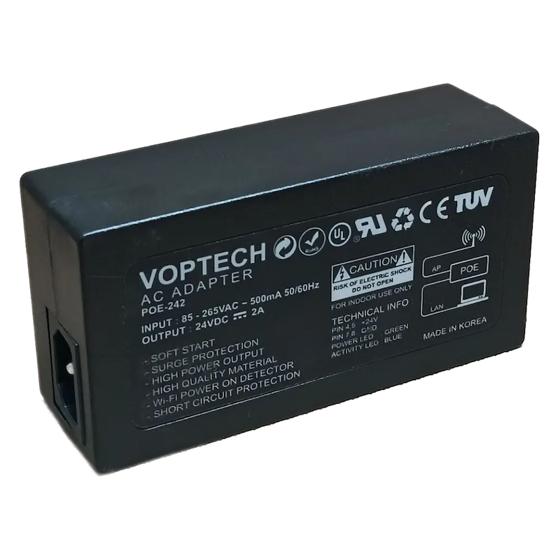 آداپتور POE وی‌اوپ‌تک Voptech مدل POE-242 ظرفیت 24V 2A