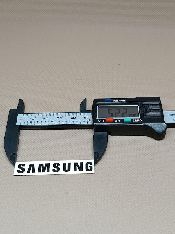 استیکر Samsung ابعاد 7x3