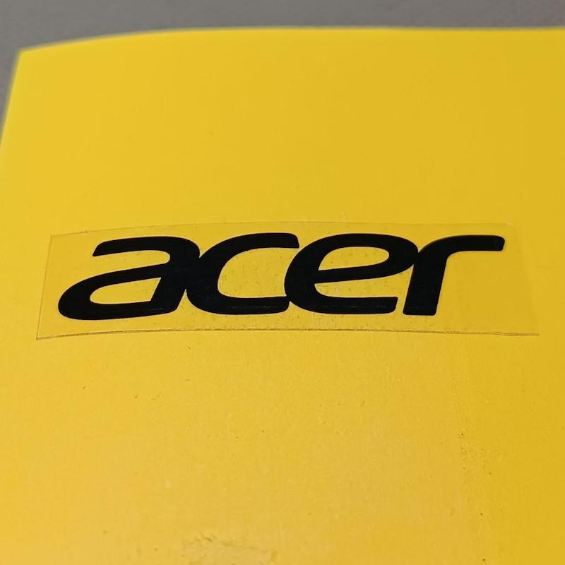 استیکر Acer ابعاد 5x1.5