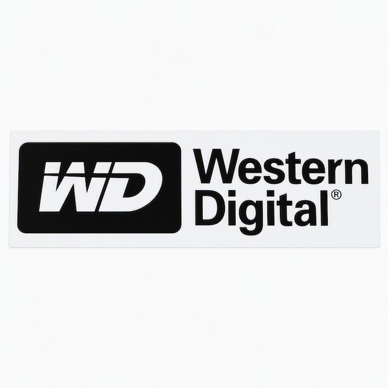 استیکر Western Digital ابعاد 5x2