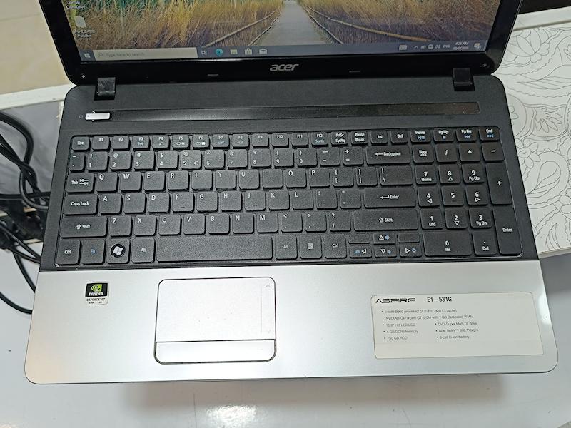 لپ تاپ Acer Aspire E1-531G پردازنده i3-2330m رم 4GB DDR3 حافظه 500GB HDD نمایشگر 15.6 اینچی