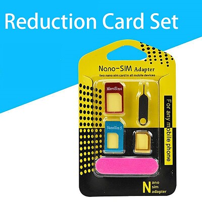 تبدیل سیم کارت های نانو و میکرو Nano Sim Adapter
