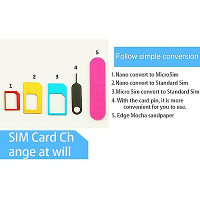 تبدیل سیم کارت های نانو و میکرو Nano Sim Adapter