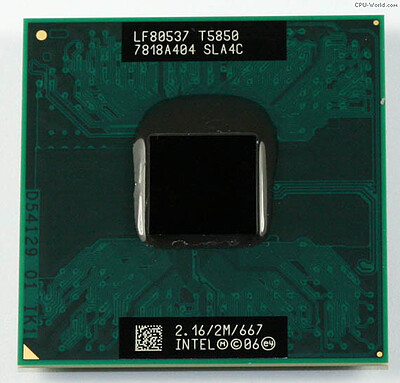 پردازنده لپ تاپ Intel Core 2 Duo T5850