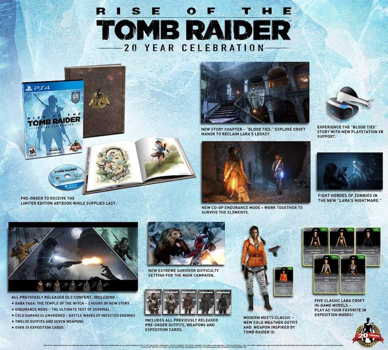 بازی Tomb Raider 20 Year Celebration برای PS4