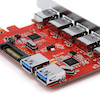 کارت تبدیل USB3.0 شش پورت PCI-E برند CSI