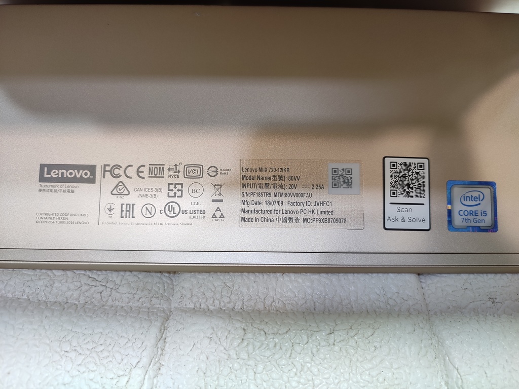 لپ تاپ تبلت شو استوک Lenovo 80vv