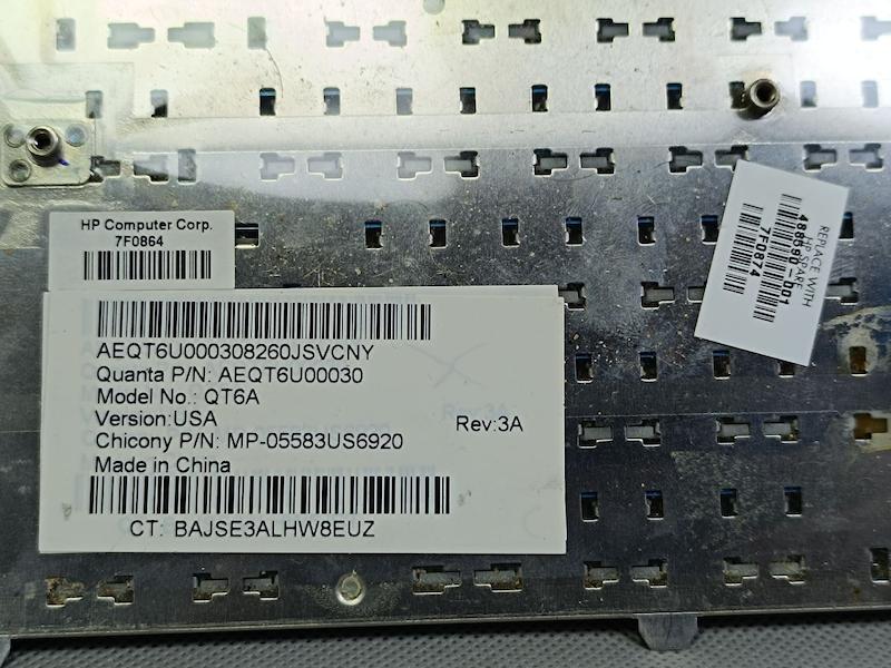 کیبورد لپ‌تاپ HP Pavilion dv5 