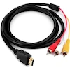 کابل تبدیل HDMI به AV سه فیش 1.5 متری