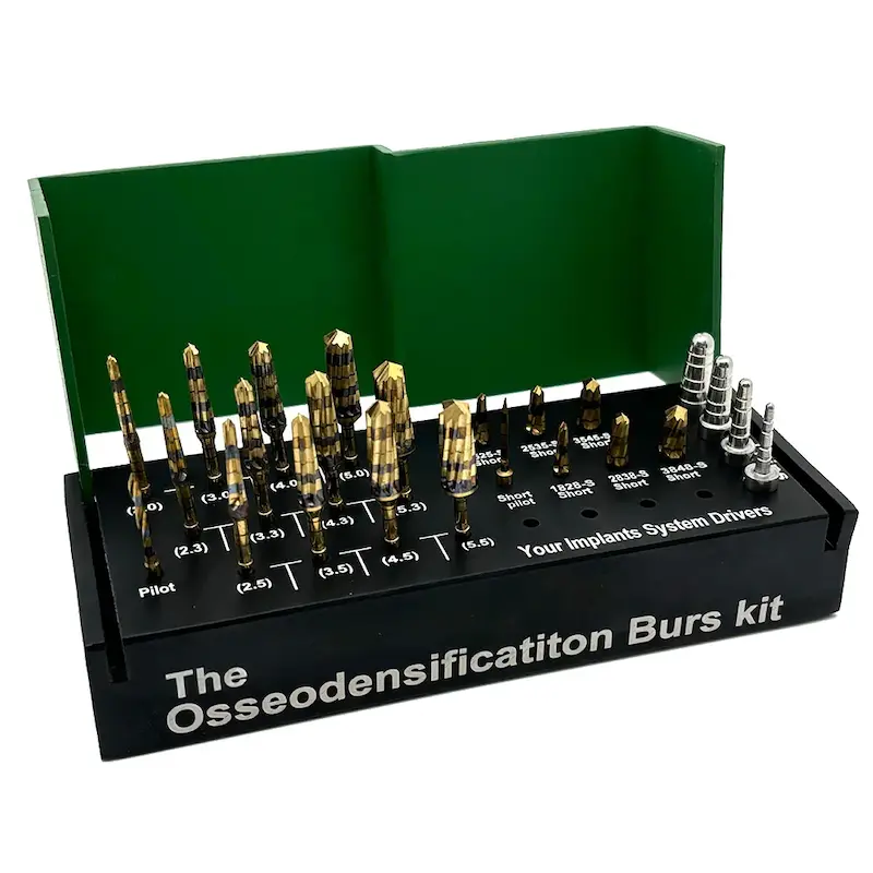 کیت اسئودنسیفیکیشن (فرزهای بلند و کوتاه) دنساح | Osseodensification Burs Kit Densah