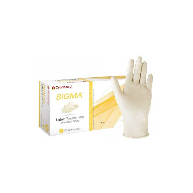 دستکش لاتکس بدون پودر كرنبرى | Sigma Cranberry