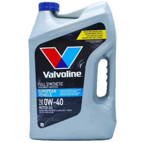 روغن موتور ولولین 0w-40 European vehicle full synthetic حجم 4.7 لیتر (درب آبی)