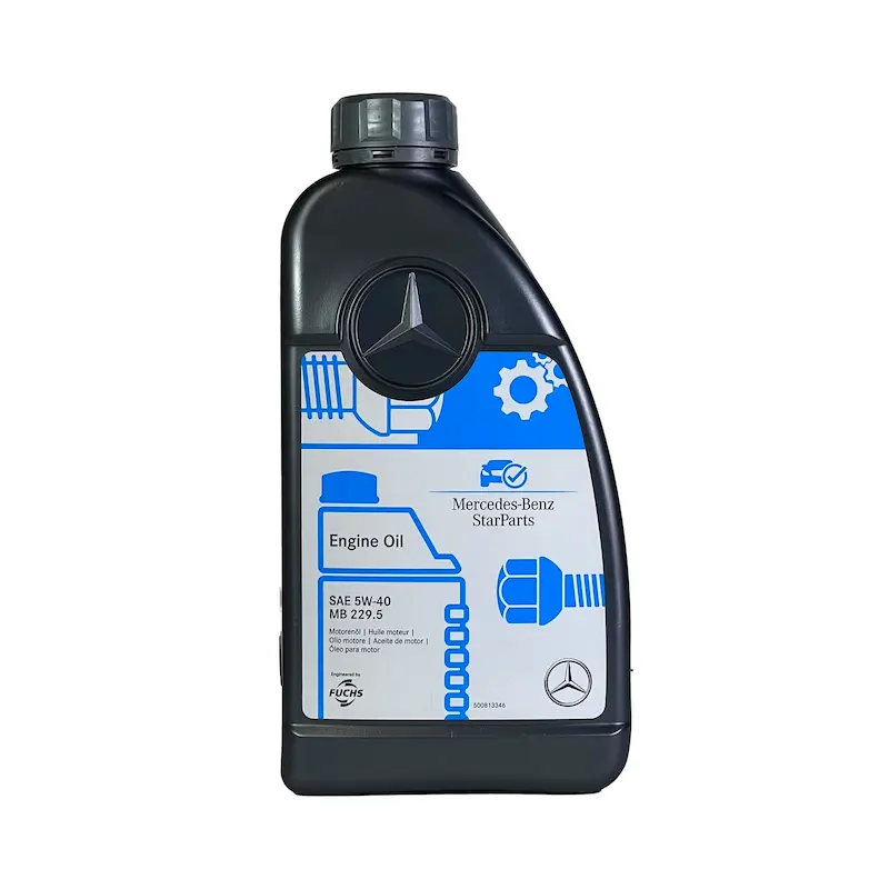 روغن موتور مرسدس بنز مدل 229.5 5W-40 MBحجم یک لیتر (طرح جدید)