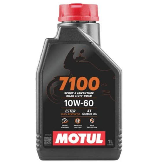 روغن موتور سیکلت موتول 7100 10W-60 4T حجم یک لیتر