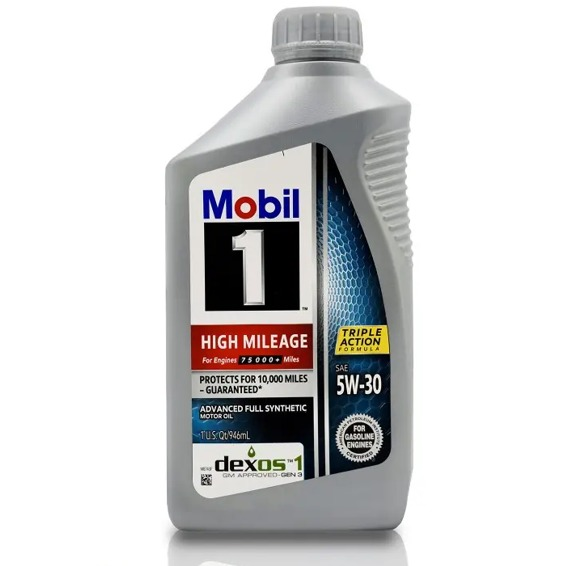 روغن موتور موبیل وان 5w-30 High Mileage حجم 946 میلی لیتر