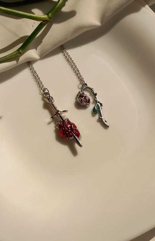 ست گردنبند قلب و گل🌺🫀