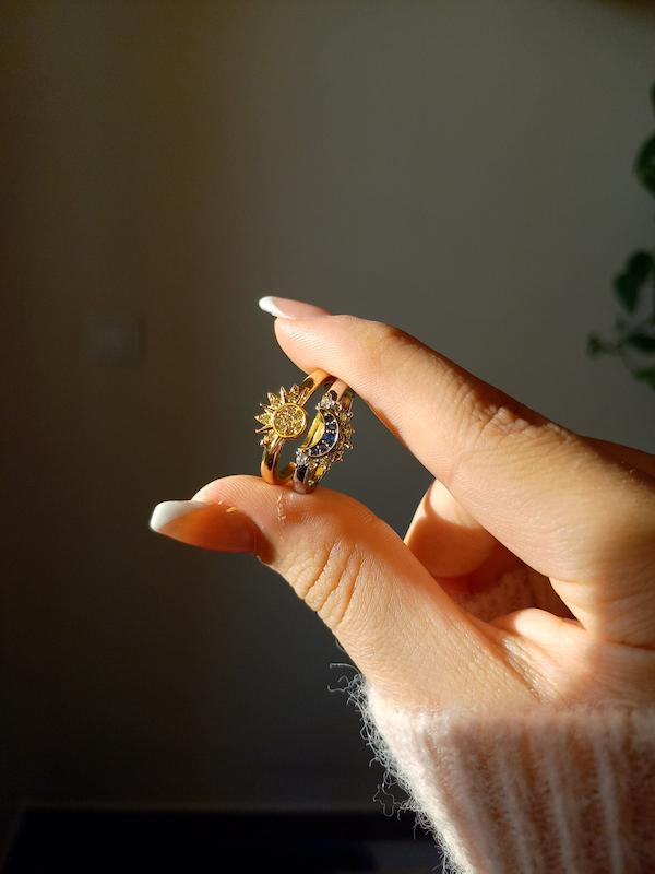 انگشتر ماه و خورشید 