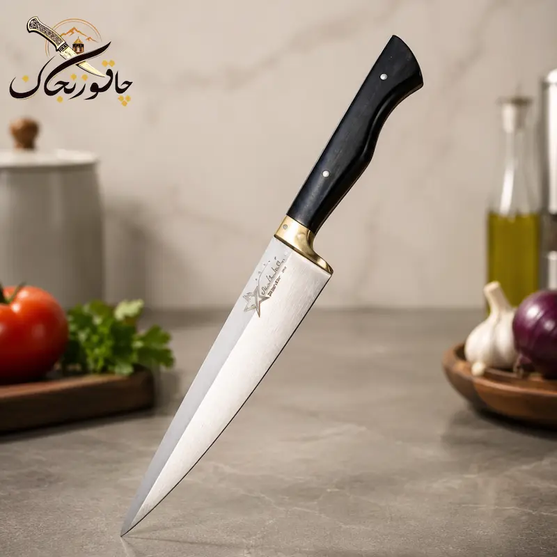 چاقو آشپزخانه چاقو بیخصی چاقو زنجان خرید چاقو