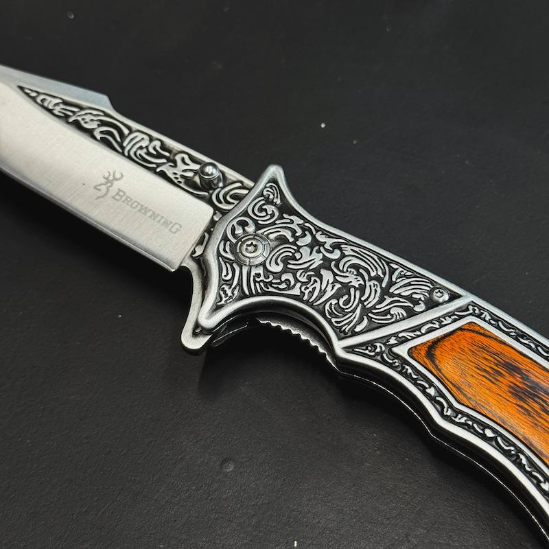 چاقو ضامن دار خارجی برند browning