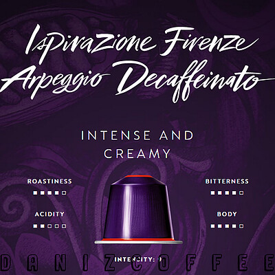 کپسول نسپرسو آرپجیو دیکف - Firenze Arpeggio Decaffeinato