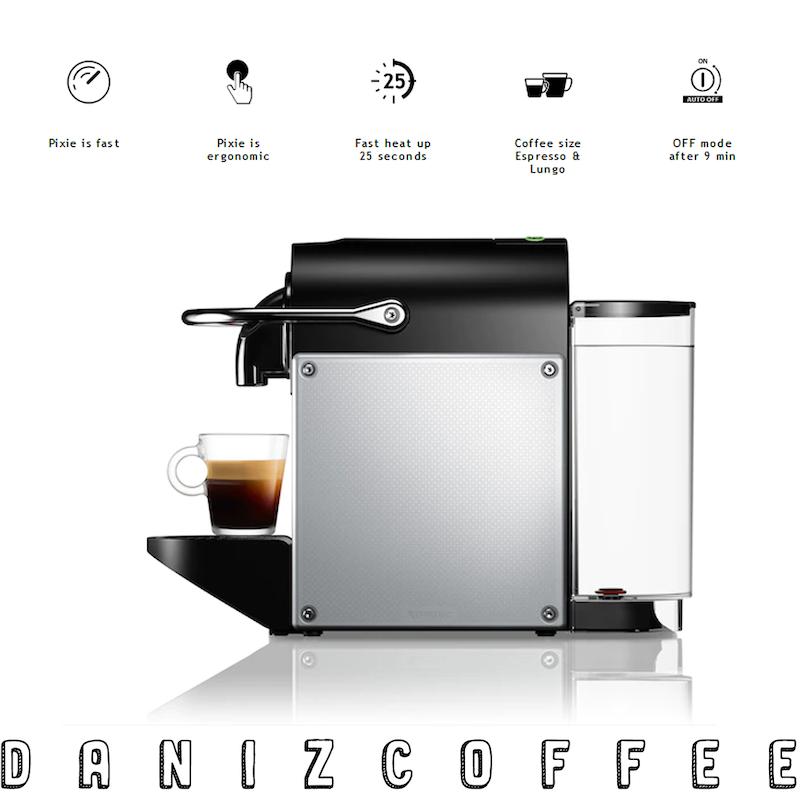 نسپرسو پیکسی آلومینیوم - Pixie Coffee Machine Electric Aluminium