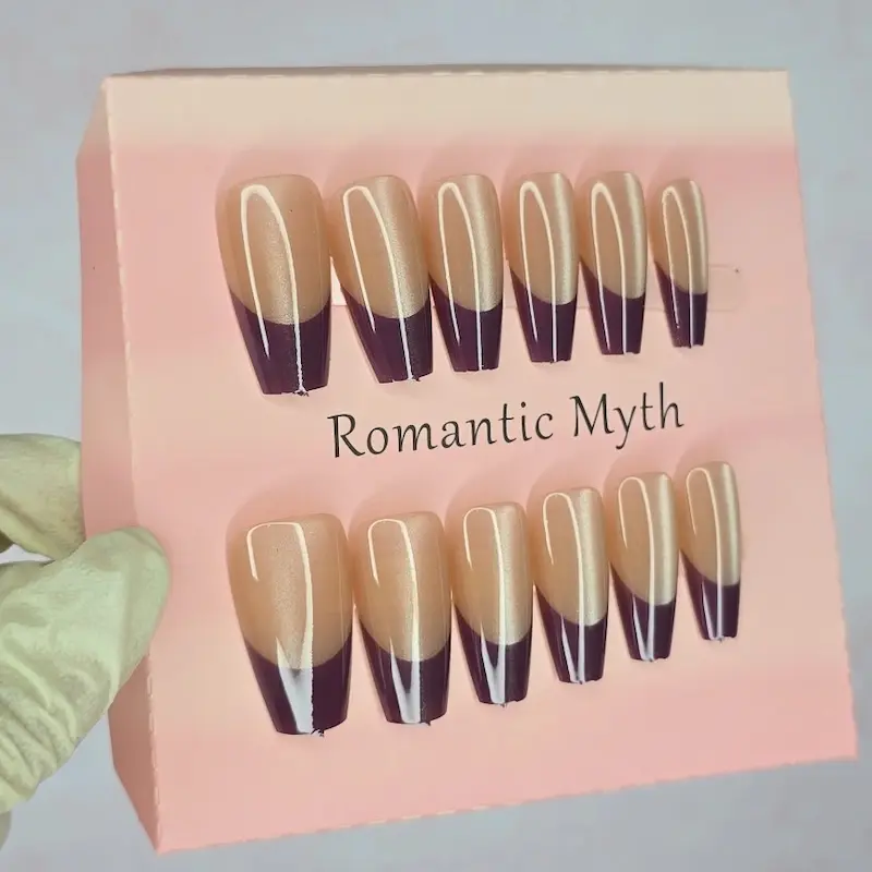 ست وارداتی ایس فرنچ بادمجونی تیره