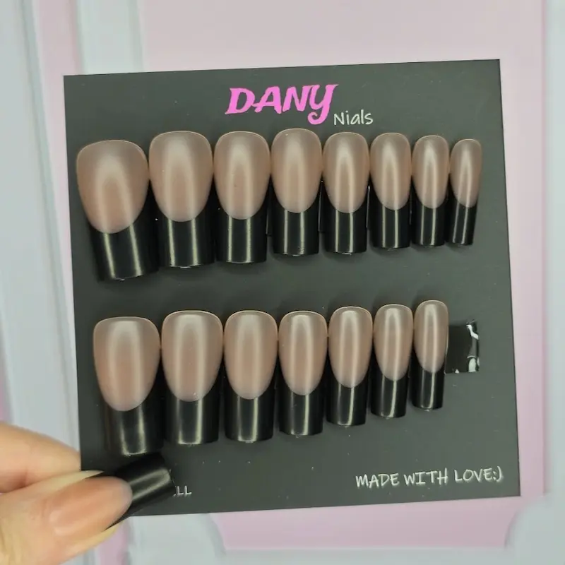 ست فرنچ مشکی مربع(پک 15 عددی)