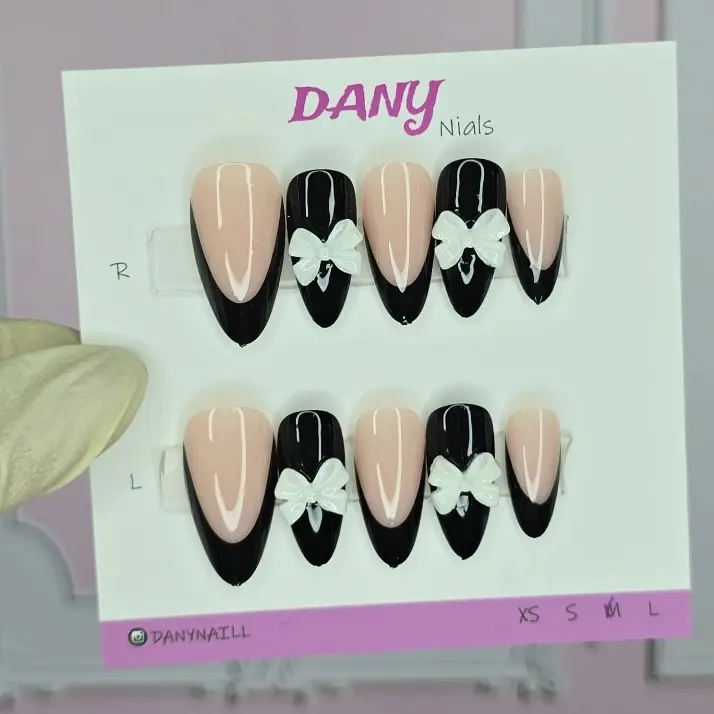 ست موجودی فرنچ پاپیون مشکی