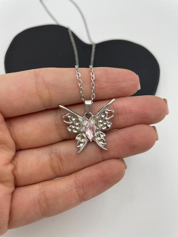 گردنبند پروانه با زنجیر