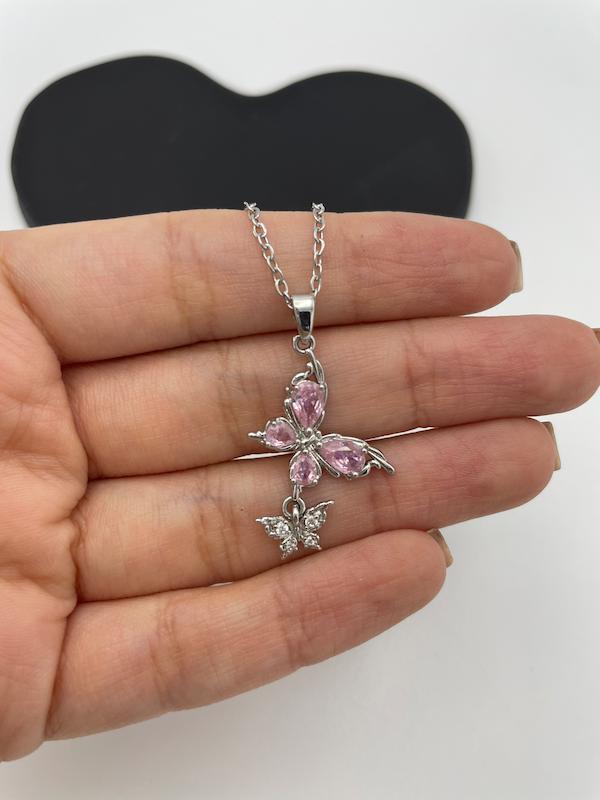 گردنبند پروانه سوارسکی