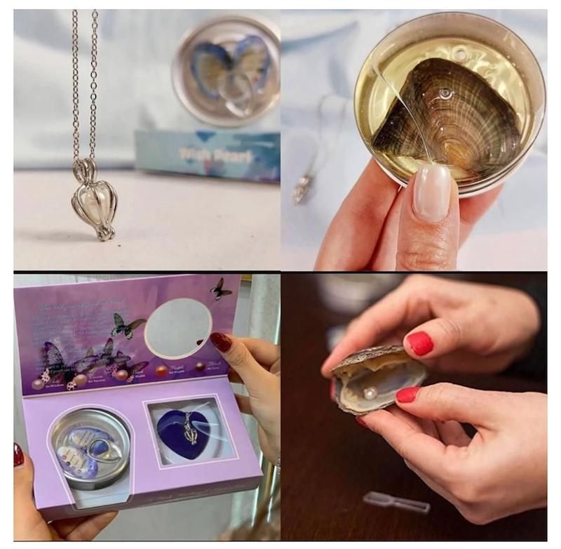 گردنبند مروارید عشق استیل