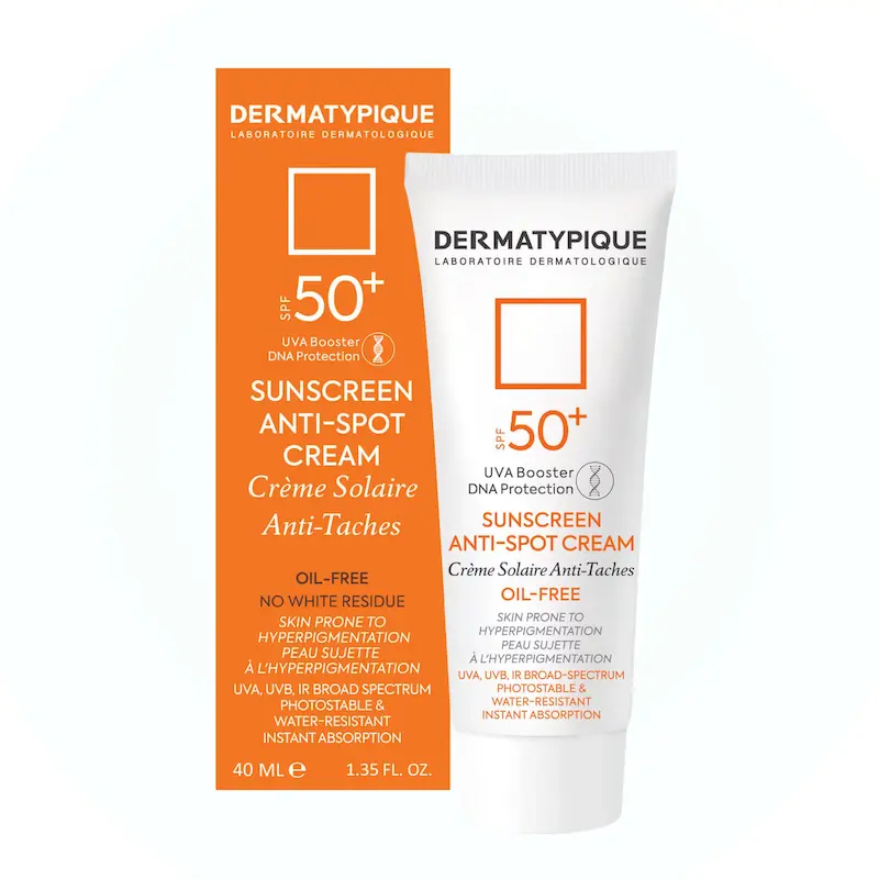 ضد افتاب بی رنگ و روشن کننده spf50 درماتیپیک