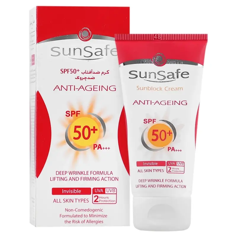 کرم ضدآفتاب و ضد چروک SPF50 سان سیف