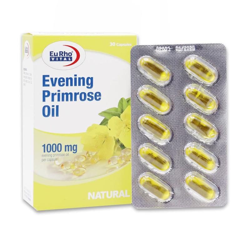کپسول روغن گل مغربی یوروویتال (ایوینینگ پرایم رز اویل)