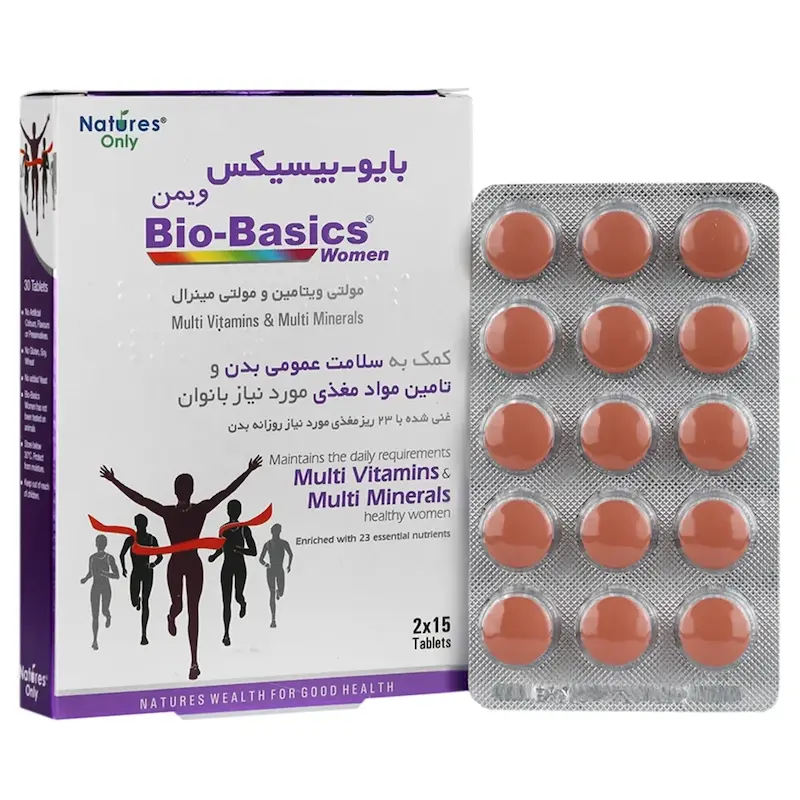 قرص مولتی ویتامین بانوان بایوبیسیکس نیچرز اونلی