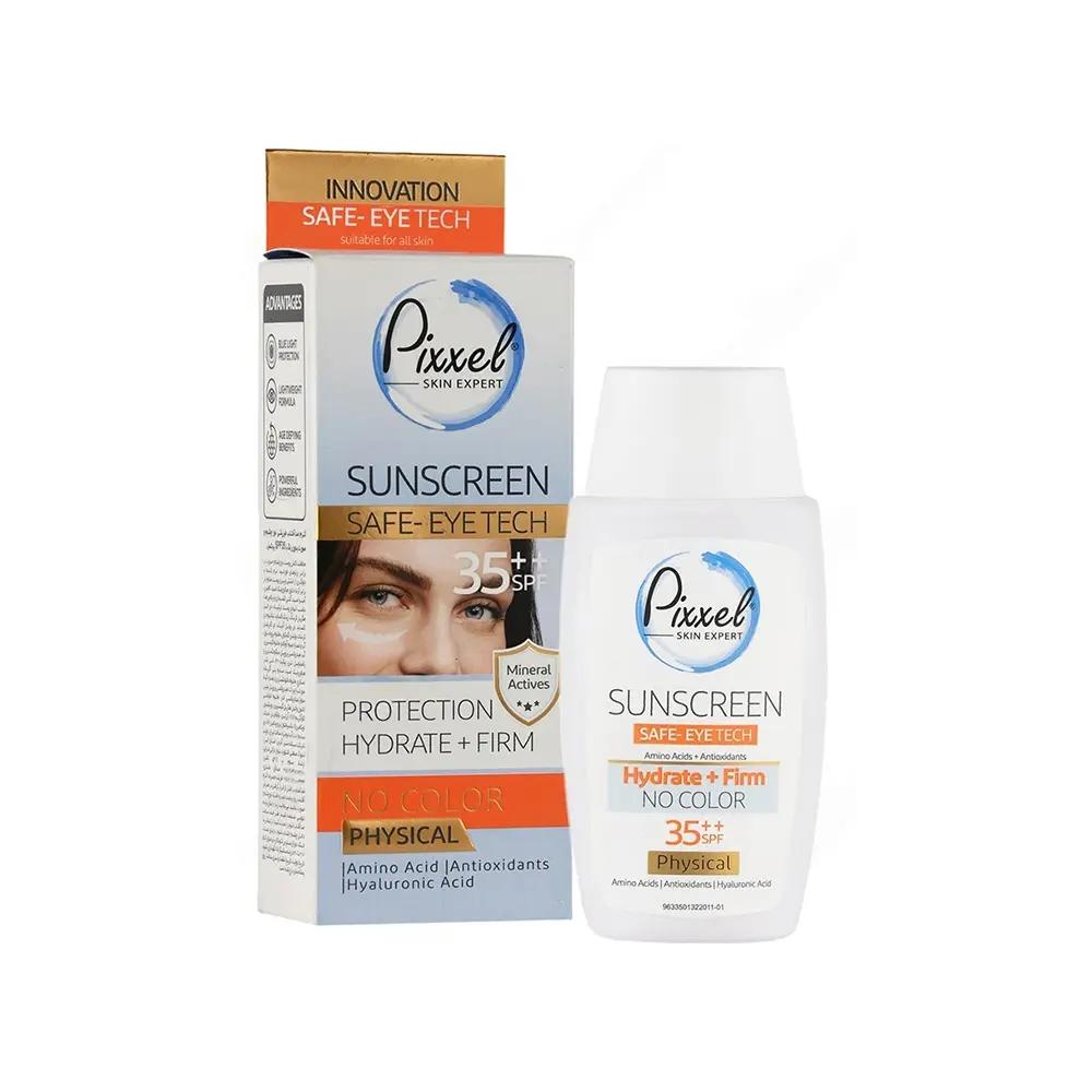 کرم ضد آفتاب فیزیکال SPF35 بی رنگ پیکسل