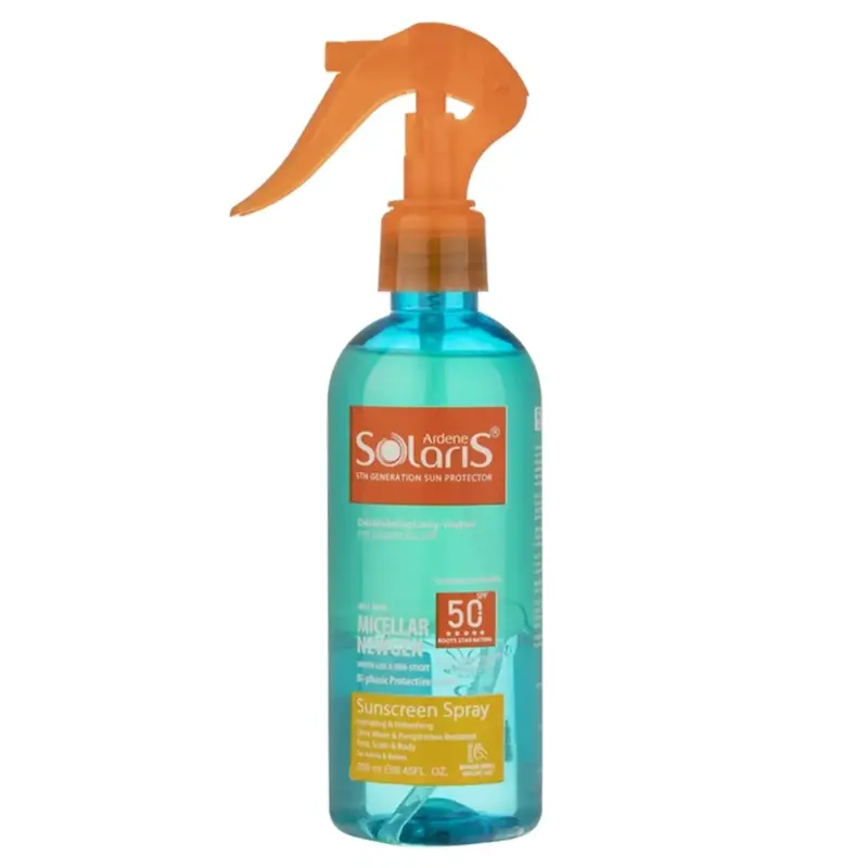 لوسیون دو فازی ضد آفتاب فاقد چربی آردن سولاریس (SPF50)