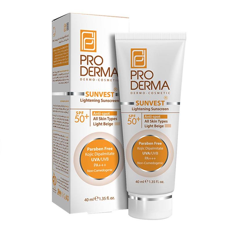 پرودرما ضد آفتاب ضد لک و روشن کننده +SPF50 