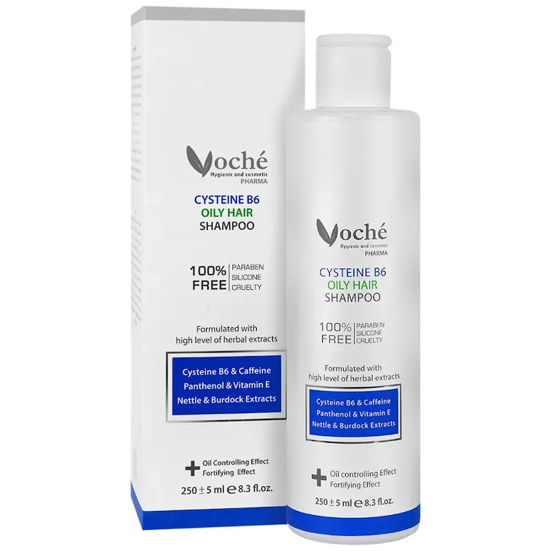 وچه شامپو تقویت کننده مو حاوی سیتئین و ویتامین b6 b موی چرب