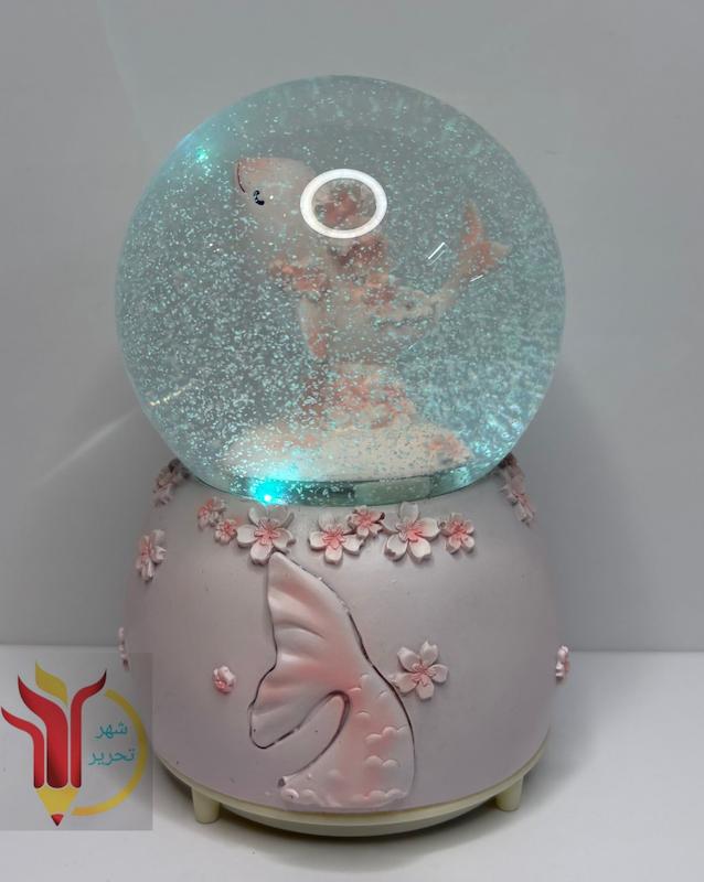 گوی موزیکال پمپی چراغدار بزرگ