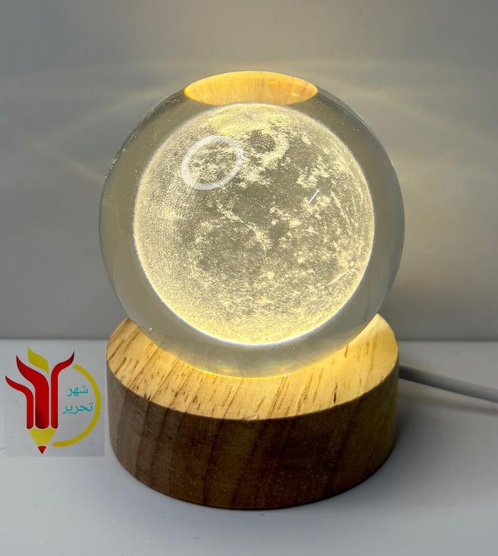 گوی کریستالی داخل طرحدار سایز 6 تکرنگ