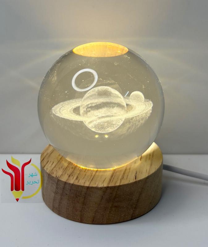 گوی کریستالی داخل طرحدار سایز 6 تکرنگ