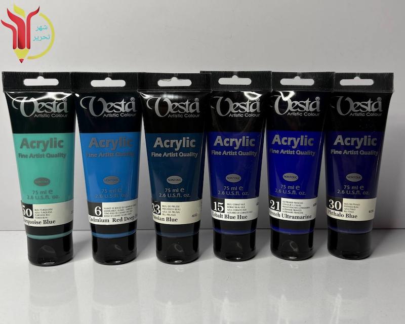 رنگ اکریلیک 75 ml وستا