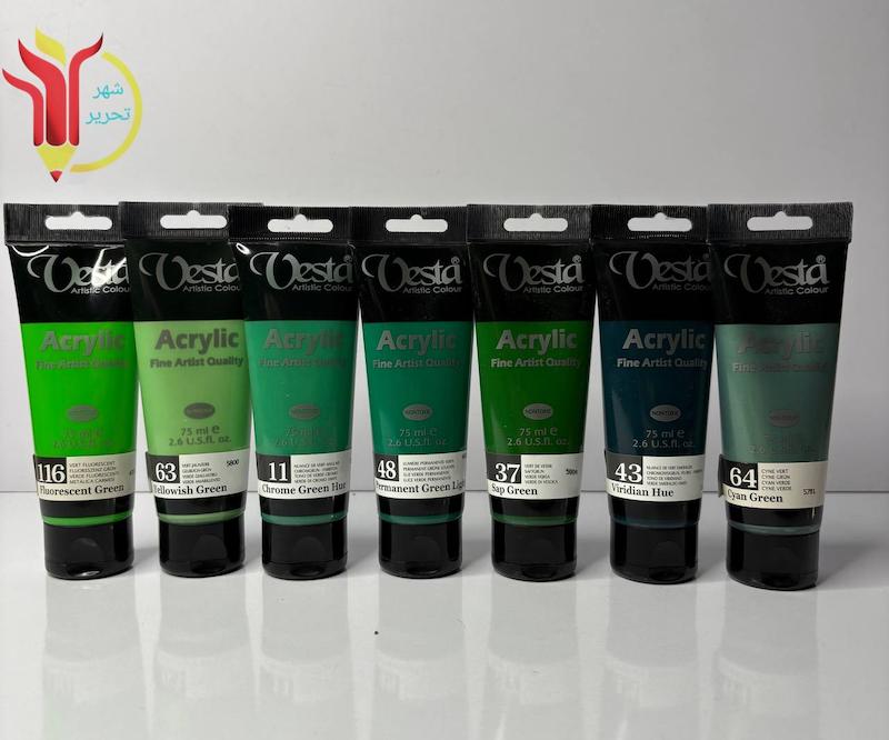 رنگ اکریلیک 75 ml وستا