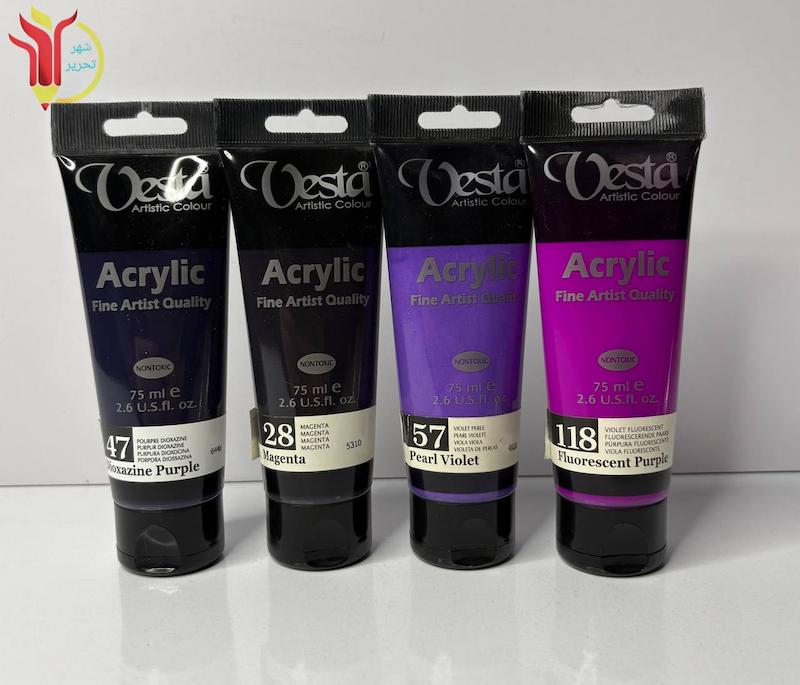 رنگ اکریلیک 75 ml وستا