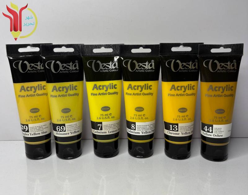رنگ اکریلیک 75 ml وستا