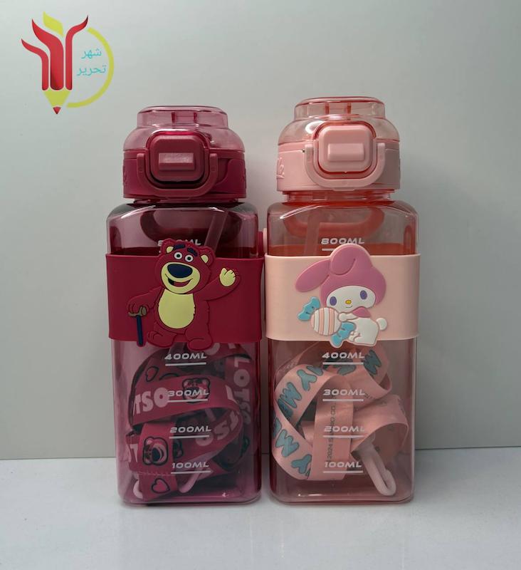 قمقمه دور سیلیکونی 800ml نی دار